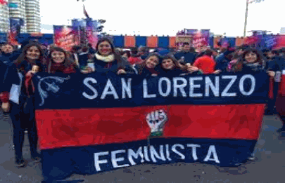 La agrupación San Lorenzo Feminista no quiere a Centurión en el Bajo Flores