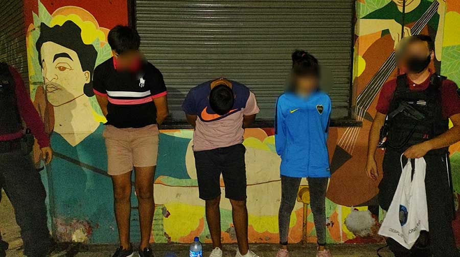 Detuvieron cinco arrebatadores de celulares por Abasto