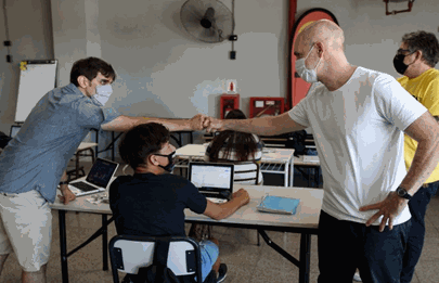 El Jefe de Gobierno visitó una escuela de verano en Pompeya