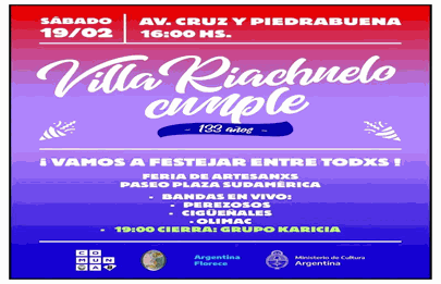 Se viene el festejo de aniversario de Villa Riachuelo