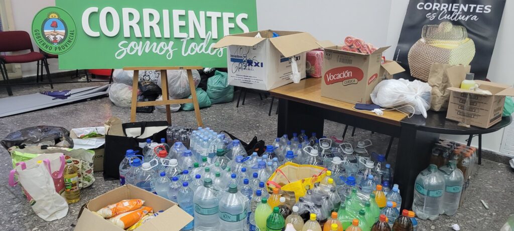 Qué tipo de donaciones se reciben en la Casa de Corrientes de Buenos Aires para combatir los incendios