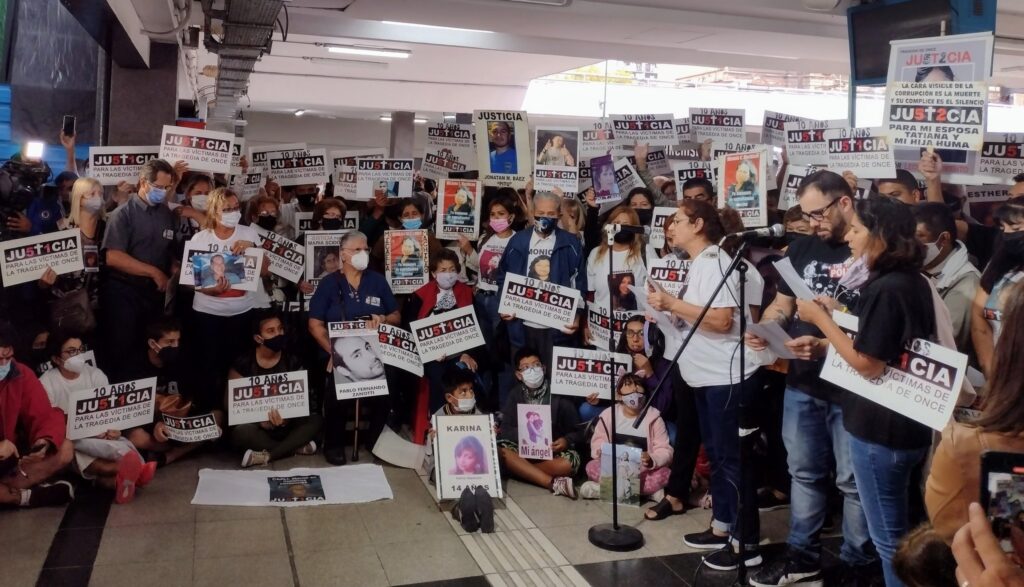10 años de la Tragedia de Once: acto por Justicia y homenaje a los 52 fallecidos