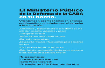 El Ministerio Público de la Defensa en la Comuna 7