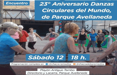 Llega el 23° Aniversario de Danzas Circulares Parque Avellaneda