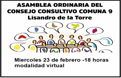 Reunión de febrero del Consejo Consultivo Comunal