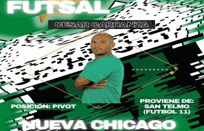 Del futbol al futsal: Vuelve el Chiqui Carranza a Chicago