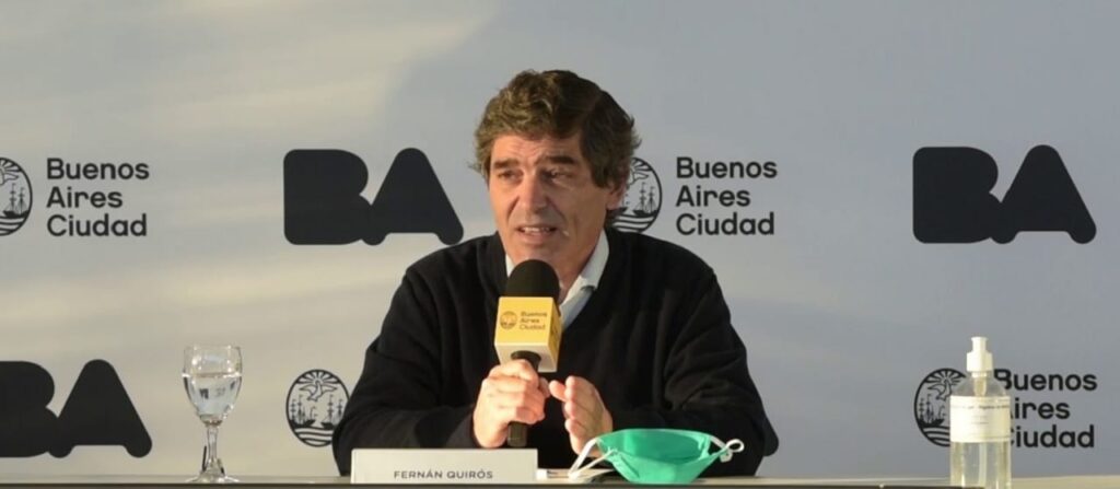 Coronavirus en CABA: Quirós dijo que en dos semanas los contagios se redujeron a la tercera parte