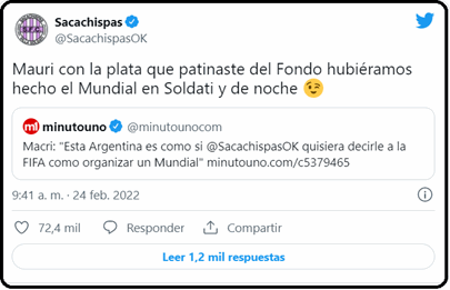 Como se esperaba Sacachispas le respondió a Macri