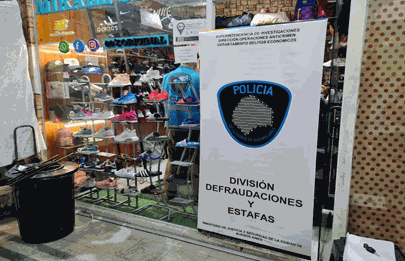 Incautan artículos apócrifos en galería de Flores
