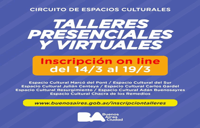 Comienzan la inscripción para actividades en los centros culturales de la Comuna 7