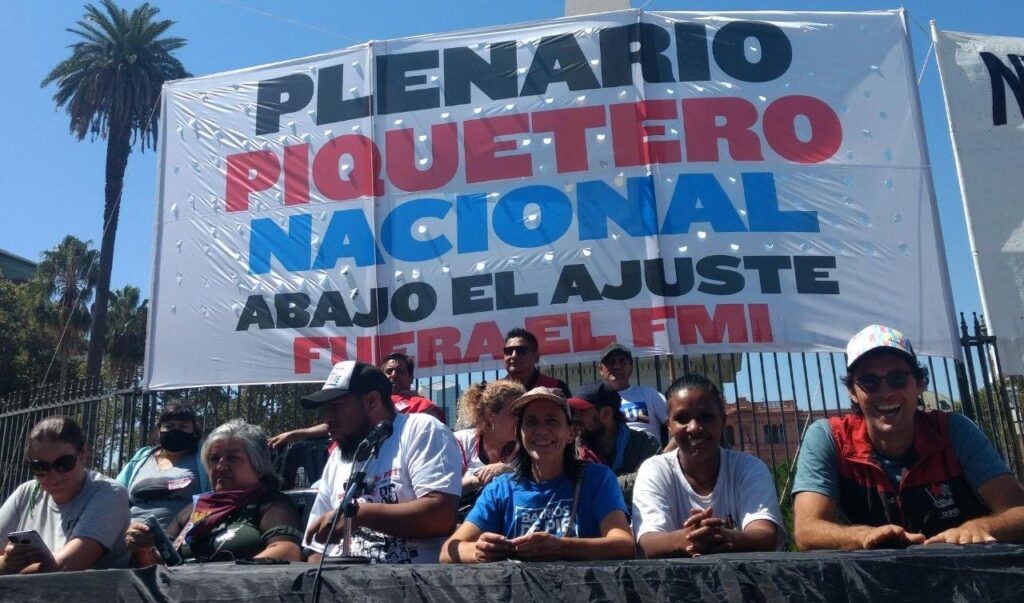 Tras reunirse con Zabaleta, Unidad Piquetera ratificó el camape de 48 horas en la avenida 9 de Julio