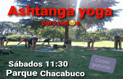 Clases gratis de Ashtanga Yoga en Parque Chacabuco