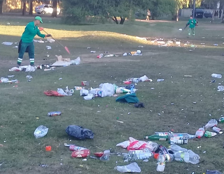 Fuerte operativo de seguridad y limpieza en el Parque Saavedra por los festejos del Último Primer Día