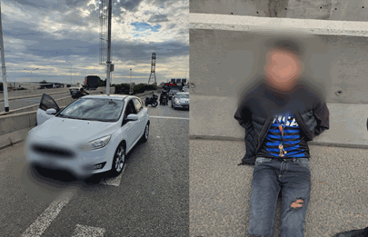 Anillo Vial: Dos detenidos en Puente La Noria por circular con auto robado