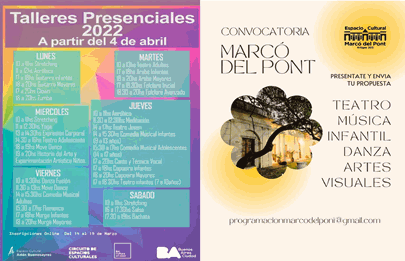 Talleres artístico 2022 en el Espacio Cultural Adan Buenosayres