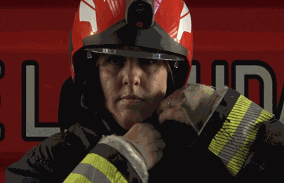 “La jefa” de la Estación de Bomberos VIII Nueva Chicago