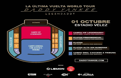 Daddy Yankee y su gira “La Última Vuelta” en Vélez