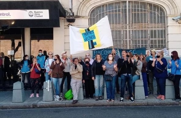 Buenos Vecinos BA protestó frente a la AGC