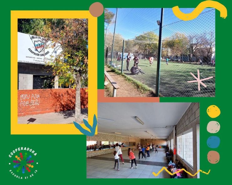 La escuela 21 de Parque Saavedra celebró la recuperación del Club San Jorge para clases de educación física
