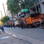 Fleteros protestaron frente al Congreso contra los requisitos de la Licencia Nacional de Transporte Interjurisdiccional
