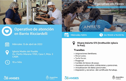 Operativos de ANSES en la Comuna 7