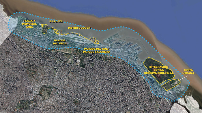 BA Costa: CABA impulsa un paseo frente al Río de la Plata a lo largo de 25 kilómetros entre General Paz y el Riachuelo