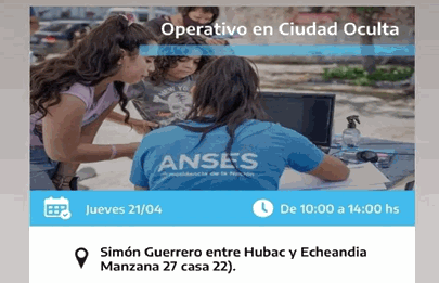 Operativo de Anses en Ciudad Oculta