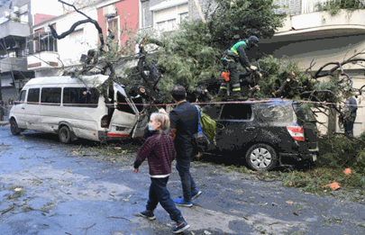 Parque Chacabuco fue el barrio que más afectado por la tormenta