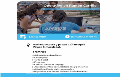 Operativo de ANSES en el Barrio Ramón Carrillo