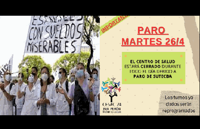 Paro de enfermeros porteños en reclamo por mejoras salariales