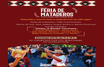 Gladys la Bomba Tucumana se presenta en la Feria de Mataderos