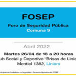 Reunión del Foro de Seguridad Pública de la Comuna 9