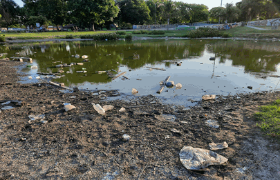 “Lo llaman humedal pero es un charco lleno de basura”