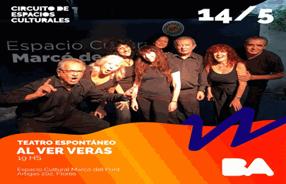 Teatro espontaneo en el Espacio cultural Marcó del Pont