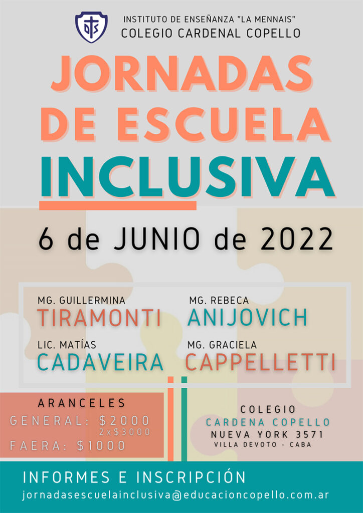 Jornadas de Escuela Inclusiva en el Colegio Cardenal Copello