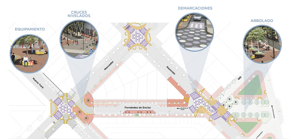 Remodelarán el entorno de la peatonal Fernández de Enciso