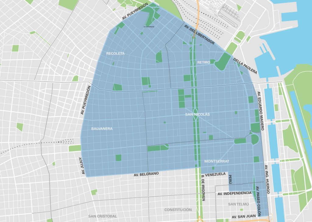 Balvanera: pueden registrarse para estacionar gratis los vecinos residentes de la zona tarifada limitada por Jujuy, Pueyrredón, Córdoba, Callao, Entre Ríos y Belgrano 