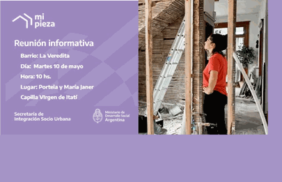 Reunión informativa sobre el programa “Mi pieza” en Soldati