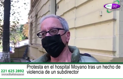El Vicedirector del hospital Moyano golpeó a familiar de una paciente