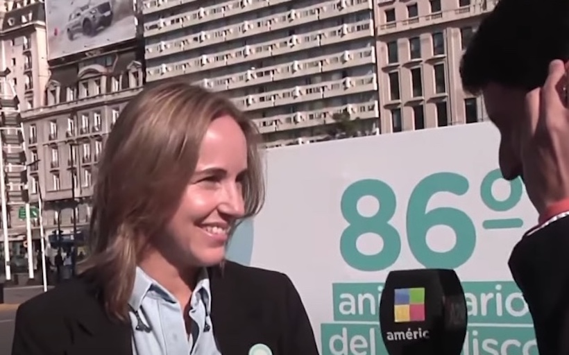 El error de Clara Muzzio en el aniversario del Obelisco