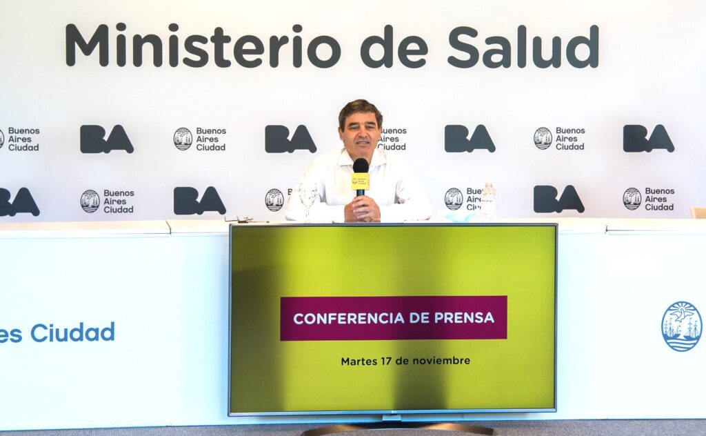 Quirós dijo que en CABA se pasó de “200 casos diarios a más de 1.200” en un mes