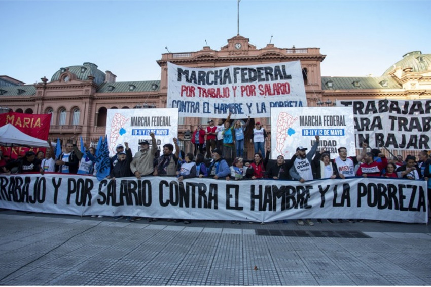 Patria piquetera: la Marcha Federal arribó a la Capital generando un hecho político indiscutible