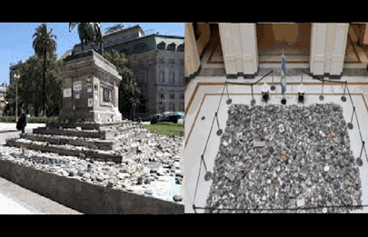 ¿El monumento a las víctimas del Covid se muda Parque Patricios?