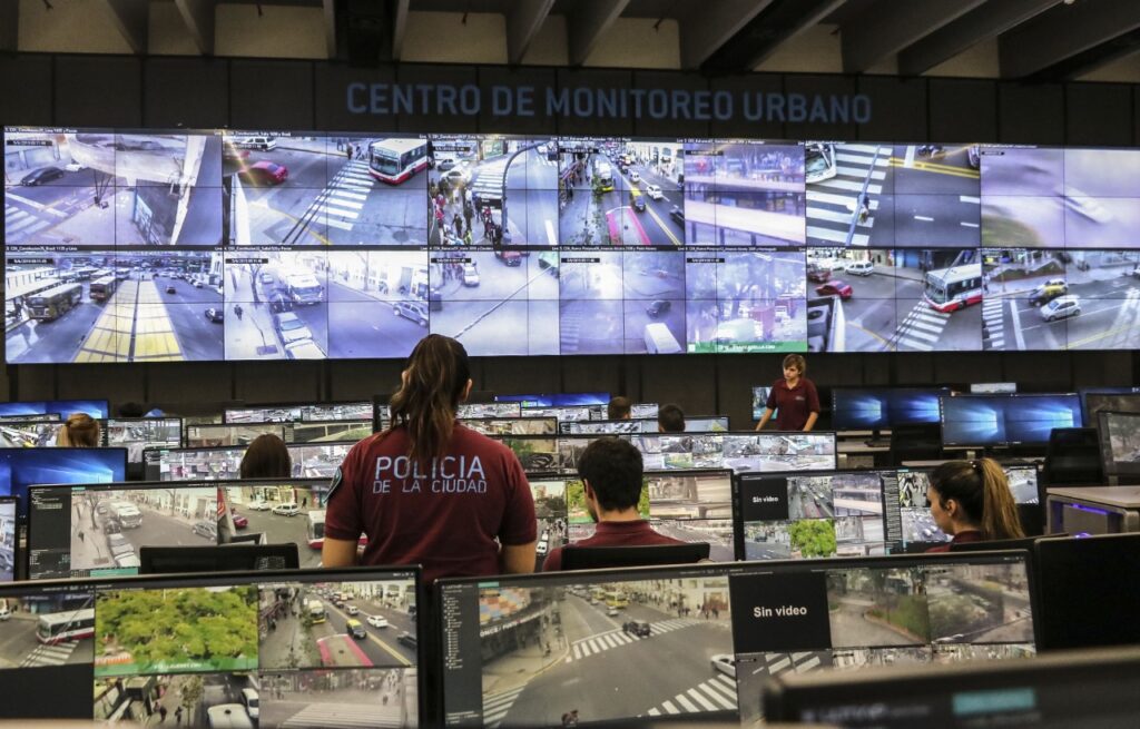 El 75% de la Ciudad de Buenos Aires tiene videovigilancia, a través de 15.000 cámaras