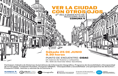 Segundo relevamiento de accesibilidad en la Comuna 4