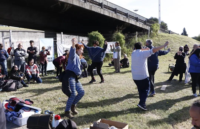 Olla popular y repudio a la violencia hacia las personas en situación de calle