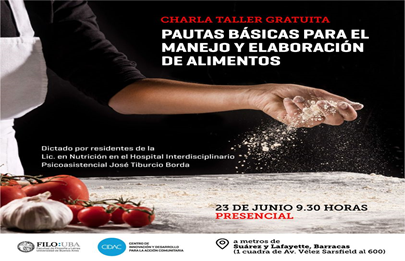 Taller sobre pautas básicas para el manejo y elaboración de alimentos