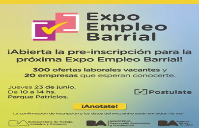 Expo Empleo Barrial en Parque Patricios