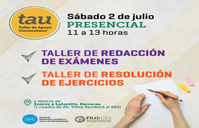Vuelve el Taller de apoyo universitario al CIDAC Barracas