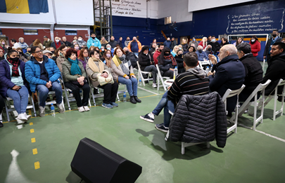 Larreta se reunió con vecinos y vecinas del barrio de Pompeya